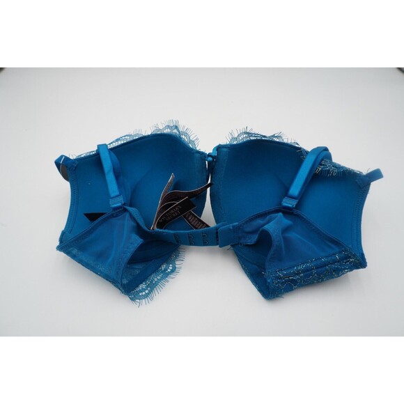 Victoria Secret Bombshell Lace Add 2 cups Lingerie Luxury Sexy Padded Bra Sz 32D - Picture 5 of 7